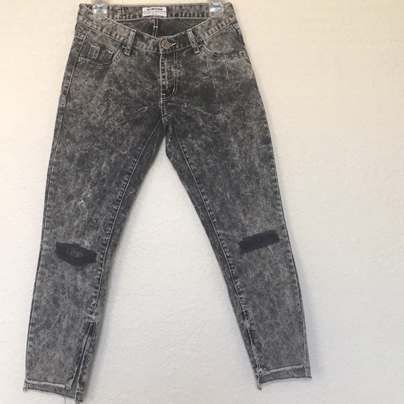 NEW One Teaspoon Acid Wash Jeans - Picture 2 of 8